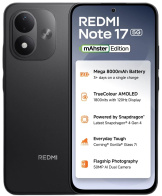 Смартфон Xiaomi Redmi Note 17 8/256 ГБ Чёрный