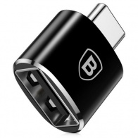 Переходник Baseus USB - Type-C 2.4A Чёрный