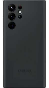 Чехол силиконовый чёрный для Samsung S22 Ultra