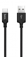 Кабель HOCO Type-C - USB 3A Черный