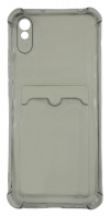 Чехол чёрный Xiaomi Redmi 9A с карманом для карт
