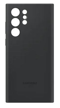 Чехол силиконовый чёрный Samsung S22 Ultra