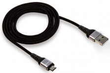 Кабель магнитный Walker Micro USB - USB 3,3 A Чёрный