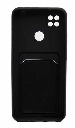 Чехол черный Xiaomi Redmi 9C с карманом для карт