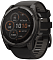 Умные часы Garmin Fenix 8 51 мм, Solar, титан с DLC, сапфир, силиконовый ремешок цвета чёрный/«серая галька»