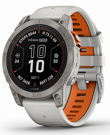 Умные часы Garmin Fenix 7X Pro Sapphire Solar 51мм, Белый