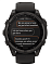 Умные часы Garmin Fenix 8 51 мм, Solar, титан с DLC, сапфир, силиконовый ремешок цвета чёрный/«серая галька»