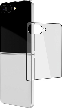 Стекло защитное VLP Premium Shield 2.5D для Samsung Galaxy Z Flip8/Flip7, черная рамка
