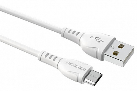 Кабель BOROFONE Micro USB - USB 2,4A Белый