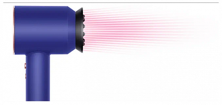 Фен Dyson Supersonic HD07, синий/розовое золото