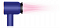Фен Dyson Supersonic HD07, синий/розовое золото